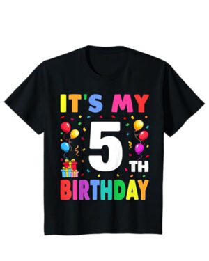 It's My 5th Birthday 5 Five Happy Birthday Boys or Girls T-Shirt